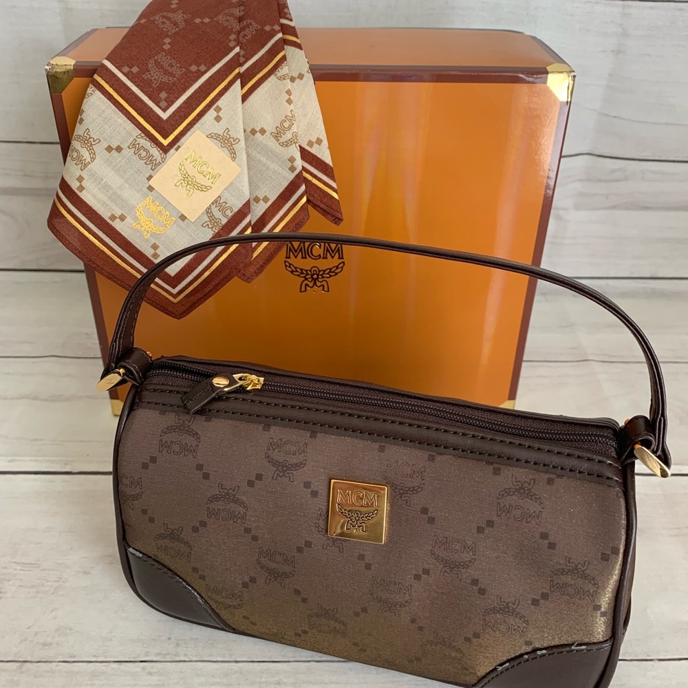 MCM Germany Mini Handbag With Handkerchief Set